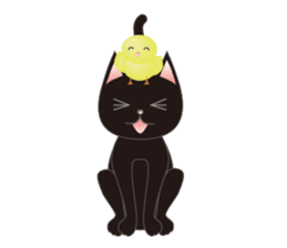 Niya of black cat (English) sticker #5233645