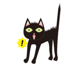 Niya of black cat (English) sticker #5233651