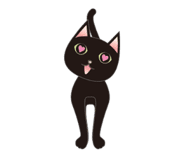 Niya of black cat (English) sticker #5233652
