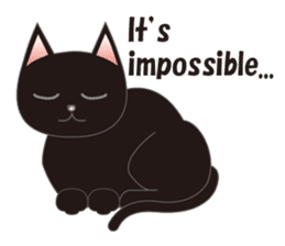 Niya of black cat (English) sticker #5233658