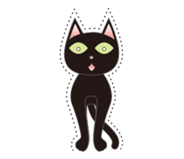 Niya of black cat (English) sticker #5233663