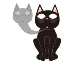 Niya of black cat (English) sticker #5233667