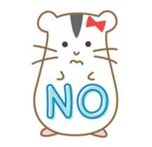 Soft hamster girl sticker sticker #5234309