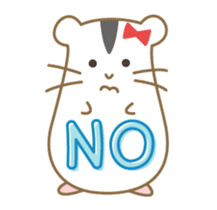 Soft hamster girl sticker sticker #5234309