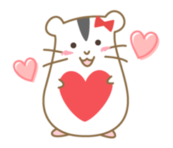 Soft hamster girl sticker sticker #5234310