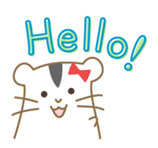 Soft hamster girl sticker sticker #5234311