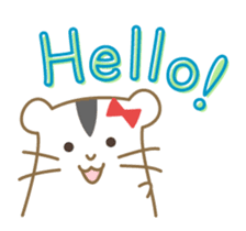 Soft hamster girl sticker sticker #5234311