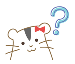 Soft hamster girl sticker sticker #5234312
