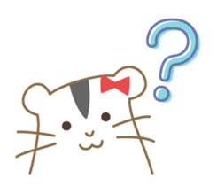 Soft hamster girl sticker sticker #5234312
