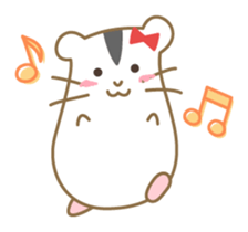 Soft hamster girl sticker sticker #5234313