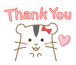 Soft hamster girl sticker sticker #5234314