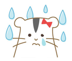 Soft hamster girl sticker sticker #5234315