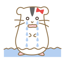 Soft hamster girl sticker sticker #5234316