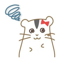 Soft hamster girl sticker sticker #5234317