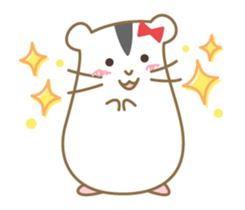 Soft hamster girl sticker sticker #5234318