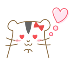 Soft hamster girl sticker sticker #5234319