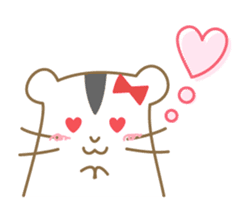 Soft hamster girl sticker sticker #5234319