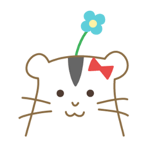 Soft hamster girl sticker sticker #5234320
