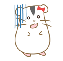 Soft hamster girl sticker sticker #5234321