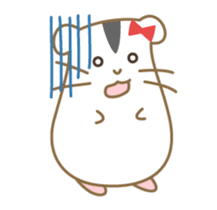 Soft hamster girl sticker sticker #5234321
