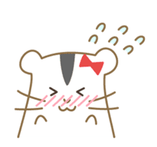 Soft hamster girl sticker sticker #5234322