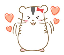 Soft hamster girl sticker sticker #5234323