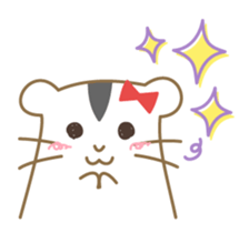 Soft hamster girl sticker sticker #5234324