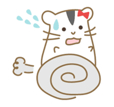 Soft hamster girl sticker sticker #5234325