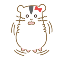 Soft hamster girl sticker sticker #5234326