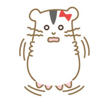 Soft hamster girl sticker sticker #5234326