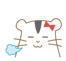 Soft hamster girl sticker sticker #5234327