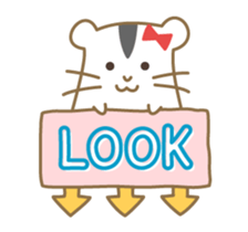 Soft hamster girl sticker sticker #5234328