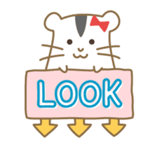 Soft hamster girl sticker sticker #5234328