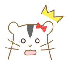 Soft hamster girl sticker sticker #5234329