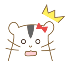 Soft hamster girl sticker sticker #5234329