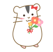 Soft hamster girl sticker sticker #5234330