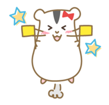 Soft hamster girl sticker sticker #5234331