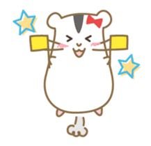 Soft hamster girl sticker sticker #5234331