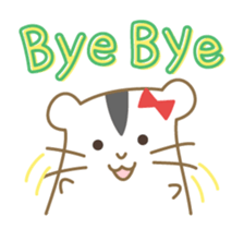 Soft hamster girl sticker sticker #5234332