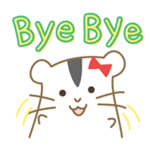 Soft hamster girl sticker sticker #5234332