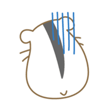 Soft hamster girl sticker sticker #5234333