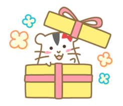 Soft hamster girl sticker sticker #5234334