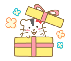 Soft hamster girl sticker sticker #5234334