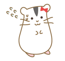 Soft hamster girl sticker sticker #5234335