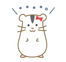 Soft hamster girl sticker sticker #5234336