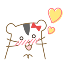 Soft hamster girl sticker sticker #5234337