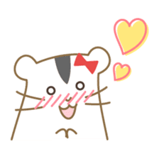 Soft hamster girl sticker sticker #5234337