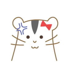 Soft hamster girl sticker sticker #5234340