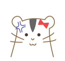 Soft hamster girl sticker sticker #5234340