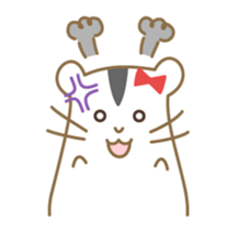 Soft hamster girl sticker sticker #5234341